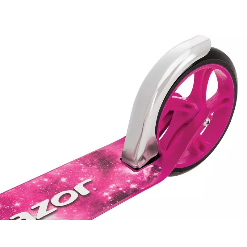 Trotinete Razor A5 Lux – alumínio dobrável, rodas de poliuretano de 20 cm, guiador ajustável, carga máx. 100 kg, rosa