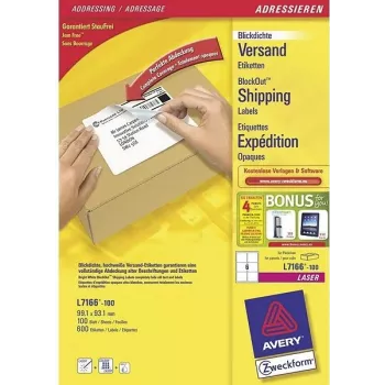 Avery Zweckform Avery - branco - 99,1 x 93,1 mm 600 etiquetas (100 folhas x 6)