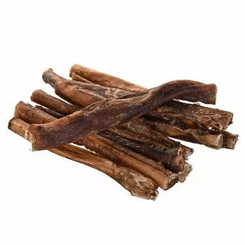 Mastigável para cães PETITTO pénis de vaca, pack de 10 – snacks mastigáveis de vaca para higiene dentária