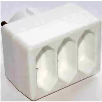 Caixa de tomadas Type-C e+p EA 3 Branco