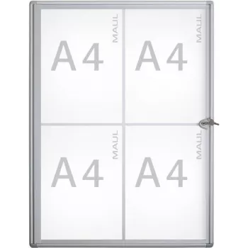 Maulextraslim - alumínio - vidro - plástico - alumínio - 655 x 491 x 27 mm - 4 x A4 (6820408)