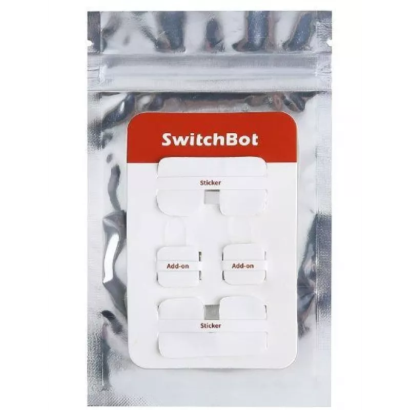 SwitchBot Add-On Sticker Wireless Control — autocolante add-on para casa inteligente (ADD-ONSTICKER)