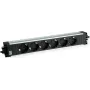 Bachmann STEP ALU 906.18804 extensão com tomadas, 6x tomadas CEE 7/3, GST18