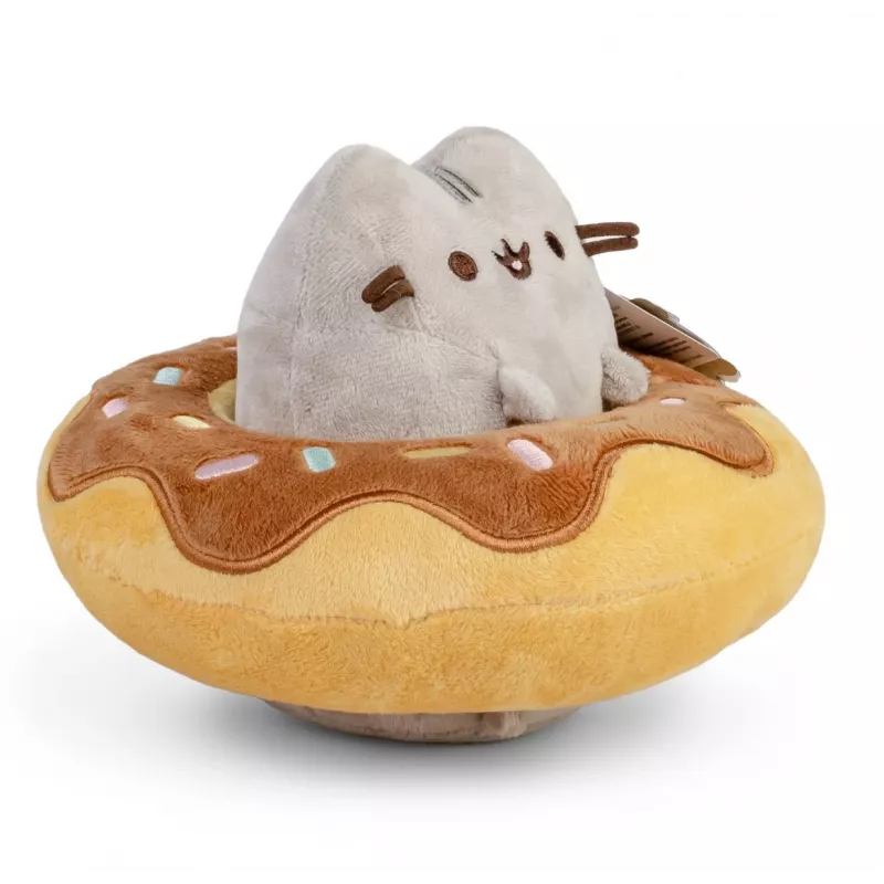 Mascote Pusheen in a Chocolate Donut
