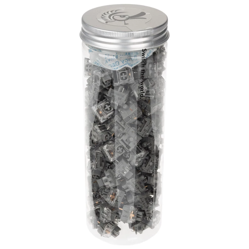 Interruptores Ducky Kailh Midnight Pro, mecânicos, 5-Pin, lineares, MX-Stem, 45g - 110 unidades (DSK110-MPA2)