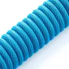 CableMod Classic cabo em espiral para teclado CM-CKCA-CK-KK150KK-R, USB-C para USB-A, 150 cm, preto (Midnight Black)