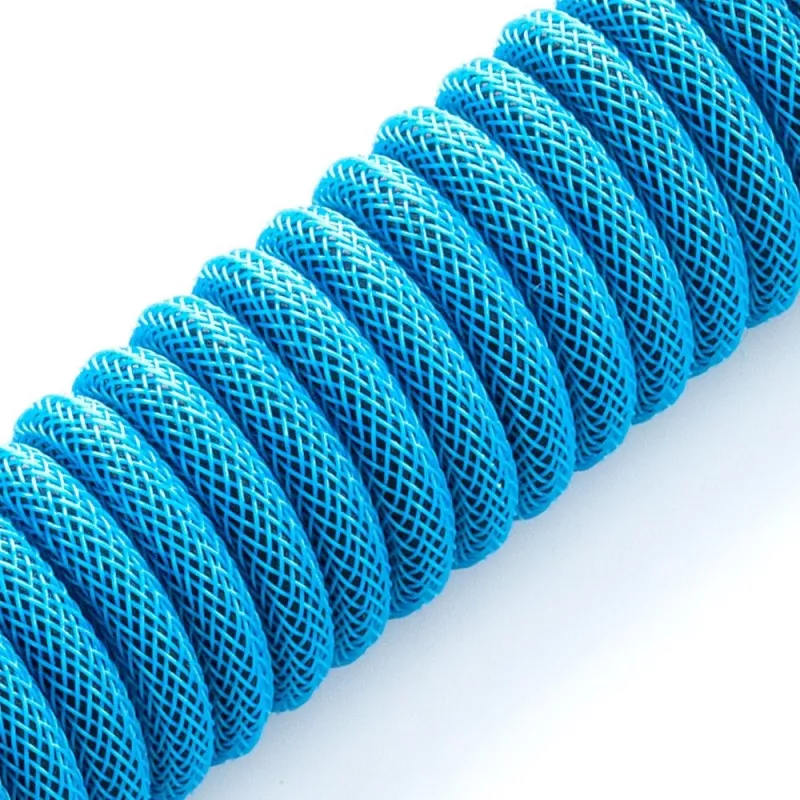 CableMod Classic cabo em espiral para teclado CM-CKCA-CK-KK150KK-R, USB-C para USB-A, 150 cm, preto (Midnight Black)