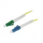 Synergy 21 Cabo de patch de fibra ótica 1 fibra 1,5 m LC-LC APC 9/125 µ OS2 G657A2 AD 2 mm flexível - fibra monomodo - 1,5 m