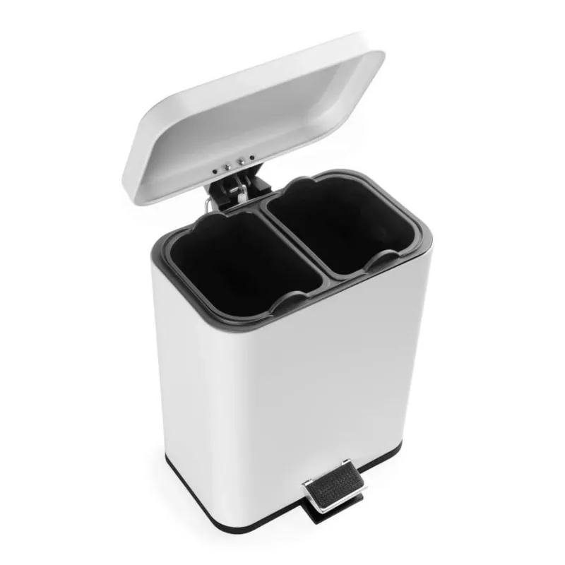 Balde do lixo Beldray LA035235WHTFEU7 compartimento duplo 5 L branco