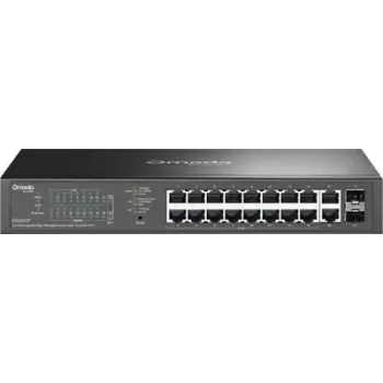 Switch de rede TP-LINK OMADA ES220GP Managed 18x Gigabit (10/100/1000) com suporte PoE+
