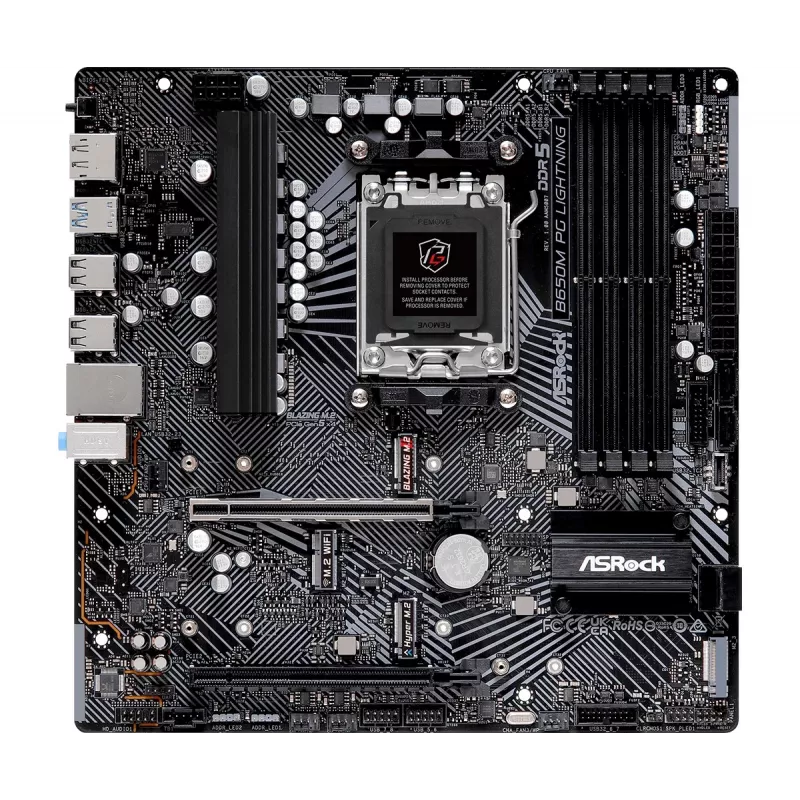 ASRock B650M PG Lightning AM5 Placa-mãe Micro-ATX
