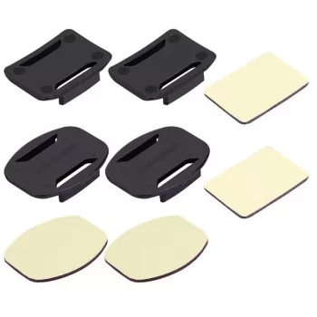Conjunto de autocolantes e fixações Puluz para Osmo Action e GoPro — suportes adesivos e acessórios de fixação