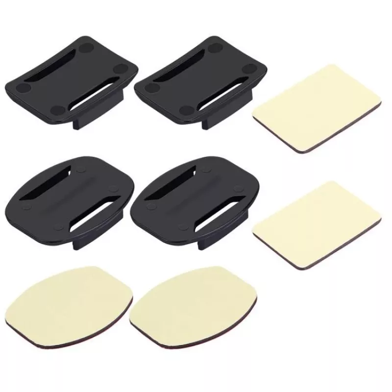 Conjunto de autocolantes e fixações Puluz para Osmo Action e GoPro — suportes adesivos e acessórios de fixação