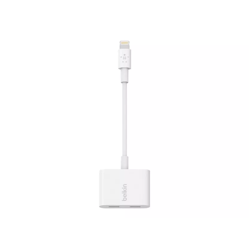 Belkin | Cabo Lightning Audio + Charge RockStar, 11,5 cm, branco | F8J198btWHT
