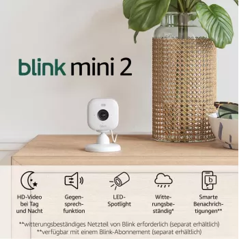Câmara de vigilância IP Amazon Blink Mini 2 1080p