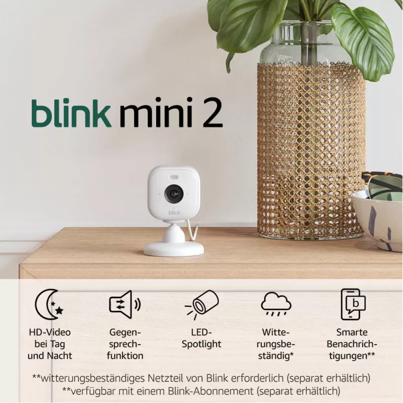Câmara de vigilância IP Amazon Blink Mini 2 1080p