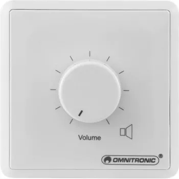 Regulador de volume Omnitronic ELA LS 80711002 10 W mono branco para sistemas ELA