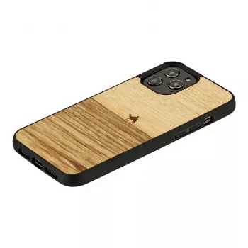 Capa para telemóvel Man and Wood para iPhone 12 / 12 Pro — terra preto