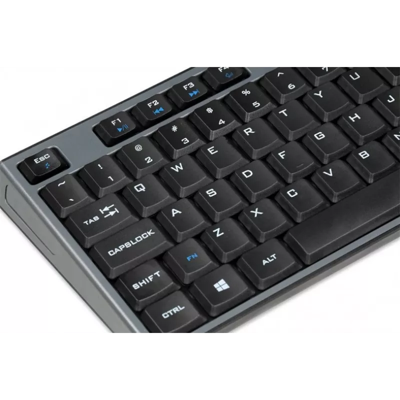 IBOX Desktop Kit Pro conjunto de teclado e rato sem fios, QWERTY tamanho completo 104 teclas, 2,4 GHz, 1200 DPI, preto