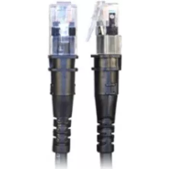 PatchSee ThinPATCH - Cabo de patch - RJ-45 (M) para RJ-45 (M) - 2,1 m - 4,9 mm - FTP - CAT 6a - IEEE 802,3at - blindado, sem halogéneos - Preto (TP-6A-F/7)