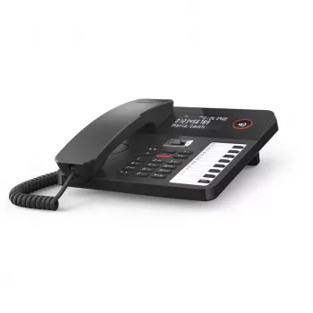 Telefone DECT Gigaset DESK 800A auscultador com fios 200 entradas na lista telefónica preto
