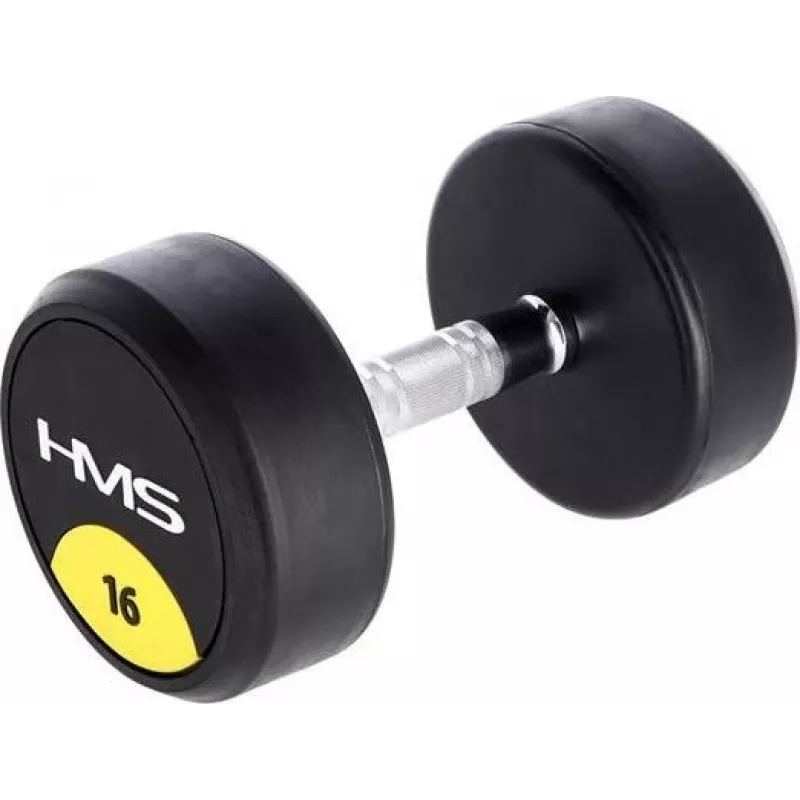 Haltere curto revestido a borracha 16 kg HMS HG PRO 16