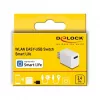 Tomada inteligente DELOCK 11832 — tomada interior inteligente Wi‑Fi, 2 A, 2400 MHz, branca