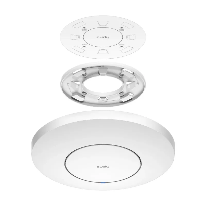 Ponto de acesso WLAN Cudy AP11000 — Tri‑Band Wi‑Fi 6 (2,4/5/6 GHz), 5760 Mbit/s, MU‑MIMO, montagem em teto/parede