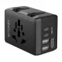 Adaptador de viagem BlitzWolf BW-TA1 4-em-1 com 2× conectores USB PD 20W