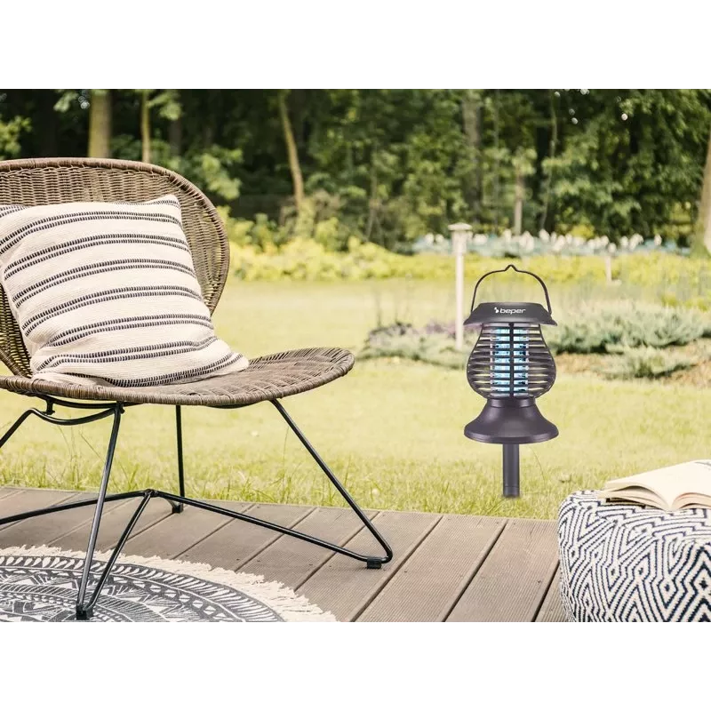 Beper P206ZAN111 lanterna solar mata-insetos, lâmpada UV-A