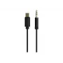 CableXpert cabo adaptador USB-C para jack 3,5 mm 1,5 m M/M (preto)
