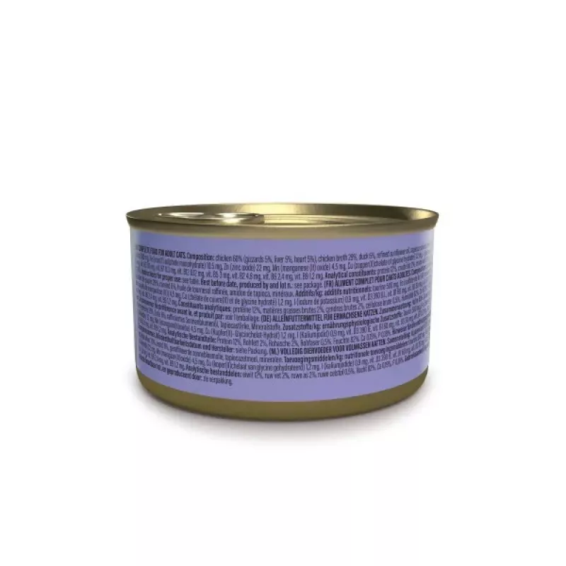 Alimento húmido para gatos Agras Pet Foods Schesir after Dark Complete Caldo 80 g — Frango, sem cereais, sem glúten e sem soja