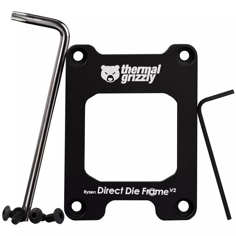Thermal Grizzly Ryzen 7000 Direct Die Frame V2 – moldura de montagem de CPU (TG-DDF-R7000-V2)