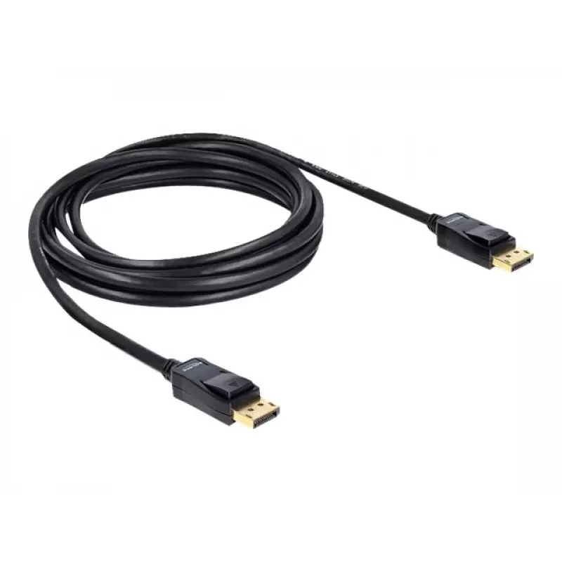 Cabo DisplayPort DeLOCK 82424 3 m macho-macho dourado preto