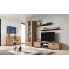 Conjunto de duas prateleiras Cama 125cm SOHO carvalho lefkas/preto