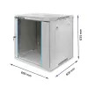 Armário RACK 19 Qoltec 54487 | 12U | 600 x 635 x 600