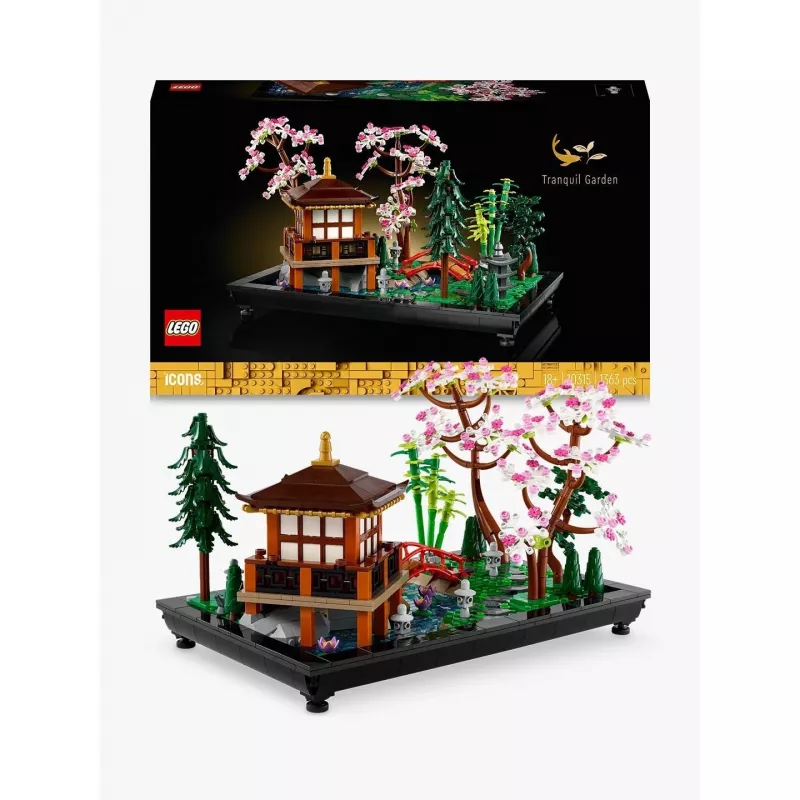 Conjunto de construção LEGO ICONS 10315 Jardim Zen, 1363 peças, 18+, dimensões 210×320×200 mm, peso 4,19 kg
