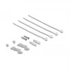 Patch panel DELOCK Mini Desktop RJ45 4 portas Cat.6A blindado preto, metal, 90×22×93 mm