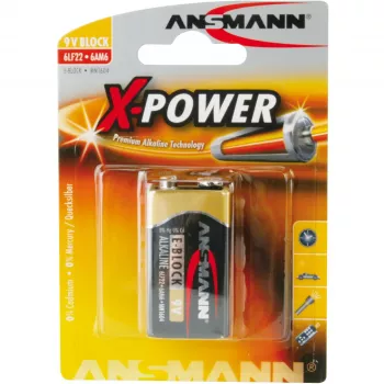 Pilha Ansmann 9V bloco