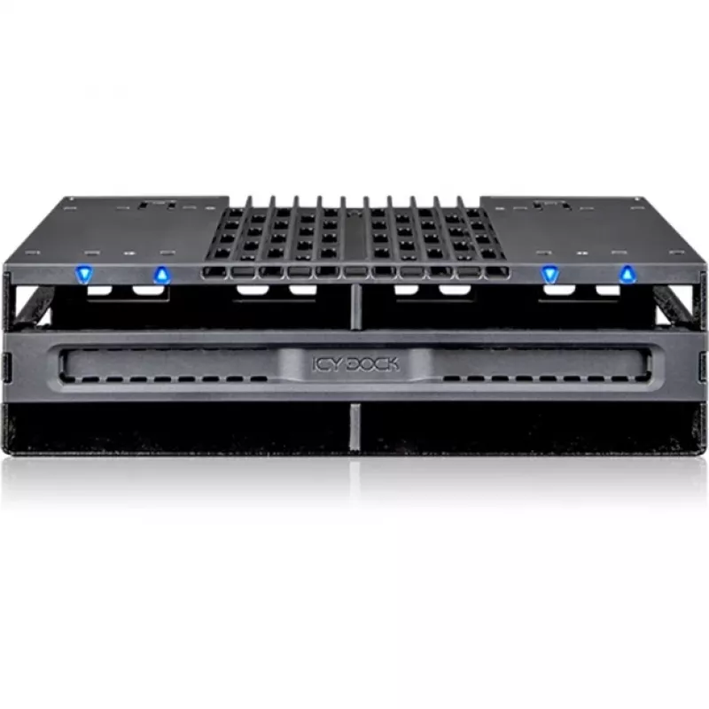 ICY DOCK - MB024SP-B - flexiDOCK moldura de troca sem bandeja para 4x 2,5 SAS/SATA SSD/HDD para baía de 5,25