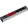 Extensão de energia Bachmann 912.024 0,2 m 3 tomadas AC preto cinzento