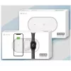Carregador sem fios 3-em-1 Devia V4 10W — para smartphone, Apple Watch, auscultadores