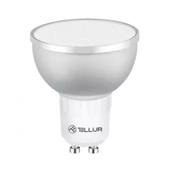 Lâmpada inteligente LED Tellur GU10 5W RGB regulável – casquilho GU10, 5 W, RGB, controlo inteligente