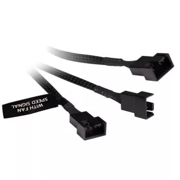 Cabo splitter RGB Alphacool 18679 preto plástico 150mm
