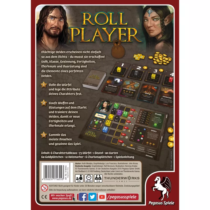 Roll Player, jogo de tabuleiro