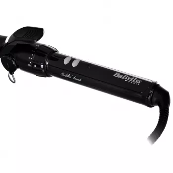 Ferro de encaracolar BABYLISS Pro 180 19mm – cilindro 19 mm, 150–180 °C, 10 níveis de aquecimento, cabo com articulação rotativa, rosa/preto