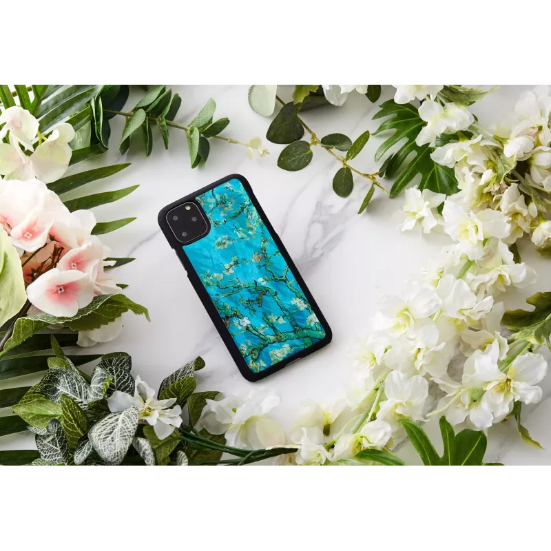 Capa protetora iKins para iPhone 11 Pro Max – Almond Blossom Preto