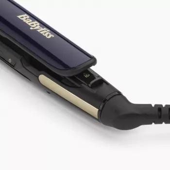 Alisador de cabelo BABYLISS ST484E — placas de cerâmica, tecnologia Warm, 230 V, cabo de 3,3 m, preto/dourado