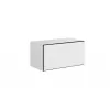 Armário de arrumação Cama Meble ROCO RO3, de chão encostado à parede, 75×37×39 cm, branco/preto/branco