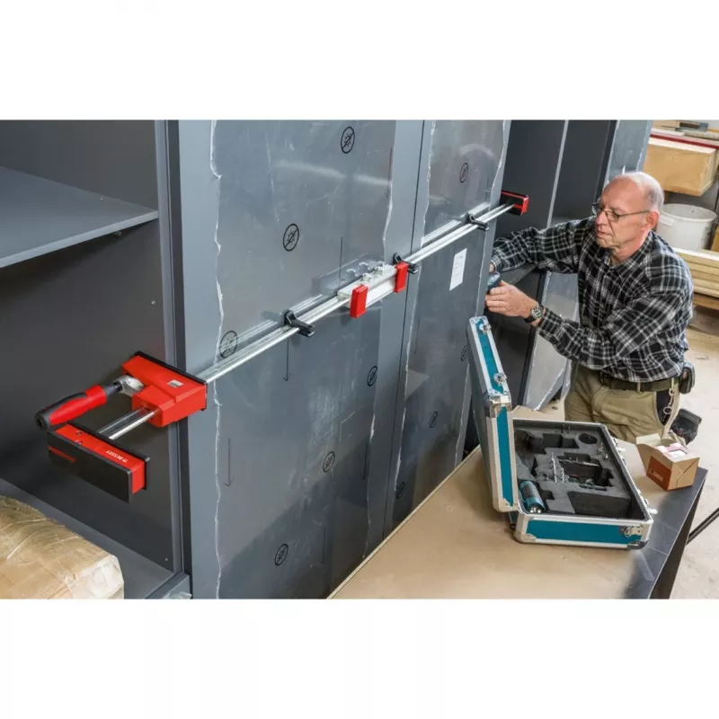 Extensão de sargento de corpo Bessey KBX20, alumínio, vermelho